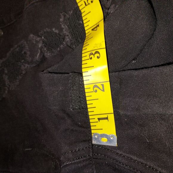 Aeropostale Black Jean Shorts with Distressed Design - Picture 8 of 11